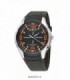 Nowley Analogic Racing Watch - Black Round Case - Black Dial Red Numbers - 10 atm - NOWLEY - 8-6253-0-3