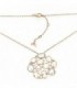 ROSE GOLD NECKLACE 750 mls - WITH ROCK CRYSTAL & DIAMONDS - CARBERONIA - 0456688