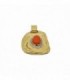 750 mls YELLOW GOLD PENDANT WITH NATURAL CORAL AND DIAMONDS - ISABELINO - E3178CO