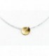 GOLD NECKLACE WITH DIAMONDS AND LABRADORITE - 6 3 361 20532 002