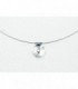 COLLAR PLATA, ACERO Y CIRCONITA - YVETTE RIES - 7 9 35 42506 001