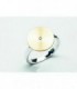 ANILLO BI-COLOR PLATA Y CHAPADO ORO - YVETTE RIES - 4 9 70 42016