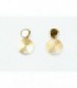 GOLD PLATED SILVER EARRINGS WITH ZIRCONS - YVETTE RIES - 6 9 13 42382 001