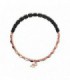 BRACELET ONYX AND ROSE GOLD PLATED - BRONZALLURE - WSBZ01655.BO