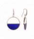 PENDIENTES CHAPADO ORO ROSA CON LAPISLAZULI - BRONZALLURE - WSBZ00982.LA