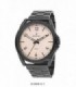 RELOJ ANÁLOGICO HOMBRE, ACERO NEGRO, HOT - NOWLEY - 8-5804-0-1