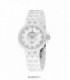 WOMAN'S WATCH, WHITE DIAL, ZIRCONS, CERAMIC - NOWLEY - 8-5374-0-1